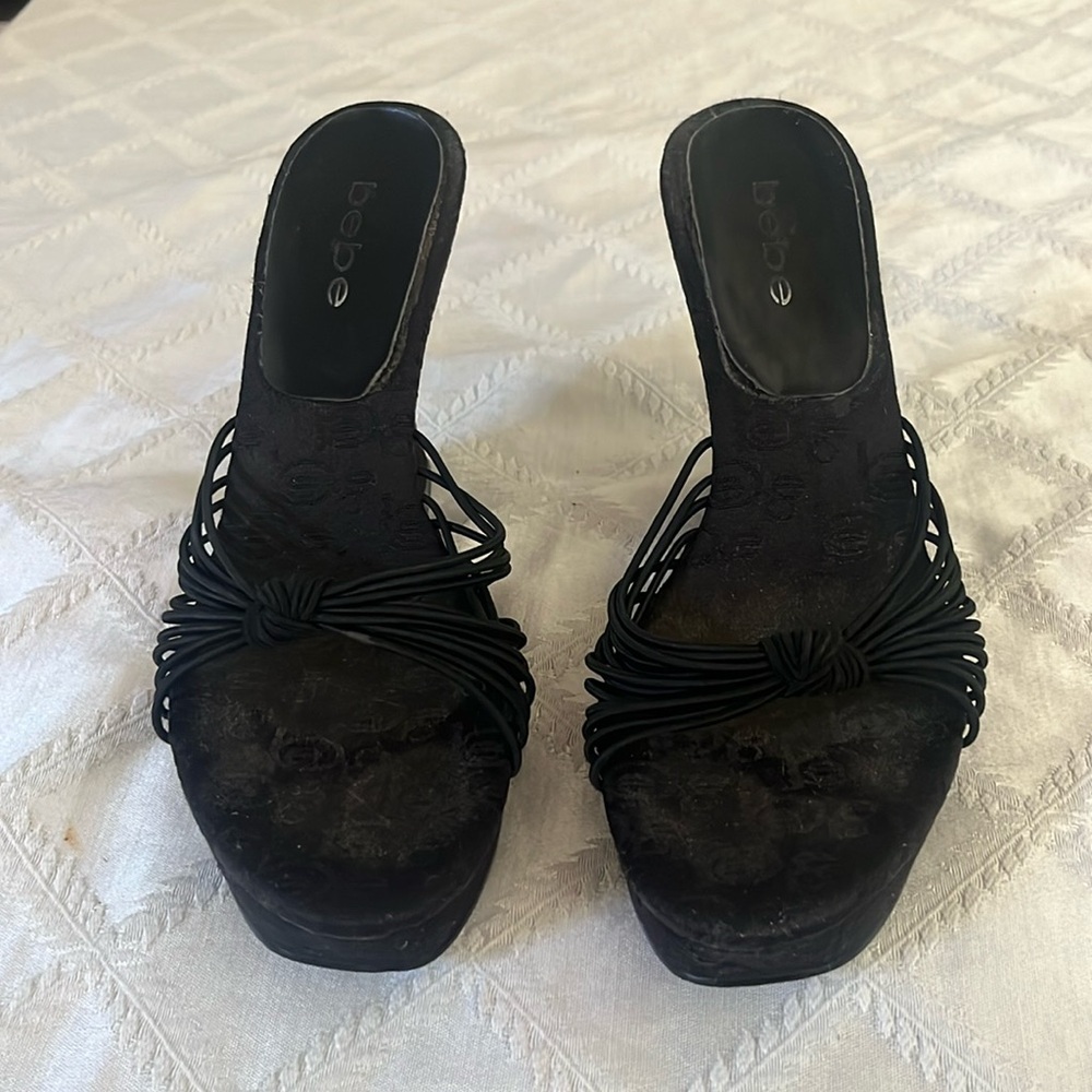 Bebe wedge sandals